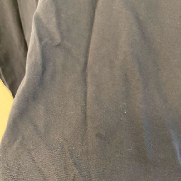 Lands End v neck cotton navy blue 3/4 sleeve top plus size tunic 2X - Picture 7 of 7